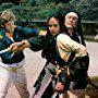 Laura Gemser, Frank Converse, and Mako in The Bushido Blade (1981)