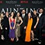 Carla Gugino, Michiel Huisman, Elizabeth Reaser, Cindy Holland, Blair Fetter, Kate Siegel, Oliver Jackson-Cohen, Meredith Averill, Victoria Pedretti, and Laura Delahaye at an event for The Haunting of Hill House (2018)