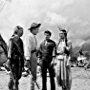 Kirk Douglas, Arthur Hunnicutt, Dewey Martin, and Elizabeth Threatt in The Big Sky (1952)