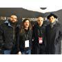 James Johnson, Toby Halbrooks, David Lowrey, and Rob Zabrecky, promoting A Ghost Story, Sundance Film Festival, 2017.