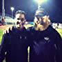 On the sidelines with James Coley, wide receivers coach for the University of Georgia. At time of photo, he was Offensive Coordinator for Florida State.