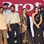 Aditi Rao Hydari, Ram Charan, Radha Krishna Jagarlamudi, Lavanya Tripathi, S. Rama Krishna, Varun Tej, and Sankalp Reddy at an event for Antariksham 9000 kmph (2018)