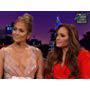 Jennifer Lopez and Leah Remini in The Late Late Show with James Corden (2015)