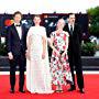 Vlad Ivanov, Laszlo Nemes, Juli Jakab, Susanne Wuest, Christian Harting at the "Napszállta" (Sunset) Premiere at the 75th Int Venice Film Festival