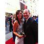 Mike Henry and wife Sara on the red carpet at the Emmy
