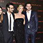 Charlize Theron, Nicholas Hoult, Gilles Paquet-Brenner, and Gillian Flynn at an event for Dark Places (2015)