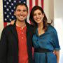 Director James Kicklighter and actor Kate Walsh post-interview with Hillary for America, Hillary Clinton