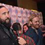 Wyatt Russell and Julius Avery at an event for Overlord (2018)