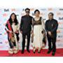 Vishal Bhardwaj, Irrfan Khan, Meghna Gulzar, and Priti Shahani at an event for Talvar (2015)