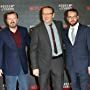 Kevin Spacey, Dana Brunetti, Ricky Gervais, and Ted Sarandos at an event for House of Cards (2013)