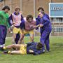 Mark Cameron, Stephen Graham, and Maurice Roëves in The Damned United (2009)