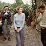 Frances (Diane Lane, second from right) experiences the agony and the ecstasy of remodeling her Tuscan villa with the help of contractor Nino (Massimo Sarchielli, far left), handymen Pawel (Pawel Szajda, second from left) and Jerzy (Valentine Pelka, third from right), and friend and realtor Signor Martini (Vincent Riotta, far right)