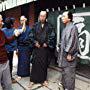 Takeshi Kitano, Ittoku Kishibe, and Saburô Ishikura in The Blind Swordsman: Zatoichi (2003)