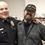 Michael Ironside and Michael Stokes on the set of THE BEACON.