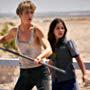 Natalia Reyes and Mackenzie Davis in Terminator: Dark Fate (2019)