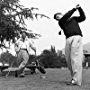 George Stevens with son George Stevens Jr. at Lakeside Golf Course in Burbank, California