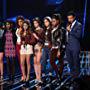 Mario Lopez, Khloé Kardashian, Diamond White, and Fifth Harmony in The X Factor (2011)
