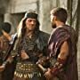 Vince Colosimo, Liam McIntyre, and Blessing Mokgohloa in Spartacus (2010)