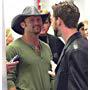 Brent Roske directs singer Tim McGraw backstage at the Staples Center for the NBC music special 
