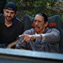 Danny Trejo and Sean Robert Olson on the set of "The Contractor"