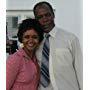 Tonya Williams and Danny Glover on the set of the film Poor Boys Game