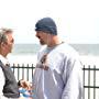 Eric Roberts and Joe Basile discuss scene on location in Seaside Heights, NJ. WEST END