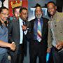 Still of Dwayne Kennedy, Arsenio Hall, Bill Cosby, and Owen Smith at The Arsenio Hall Show.