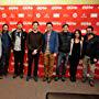 Luke Wilson, Mark Duplass, Bill Hader, Stephanie Langhoff, Mark Heyman, Jennifer Lee, Craig Johnson, Boyd Holbrook, and Jacob Pechenik at an event for The Skeleton Twins (2014)