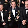 Bryan Cranston, Bob Odenkirk, Aaron Paul, and Thomas Schnauz at an event for The 66th Primetime Emmy Awards (2014)