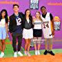 Nicole Alyse Nelson with co-stars Kyson Facer, Mohana Krishnan, Carson Rowland, Alex Hook, and Armani Barrett at Kids