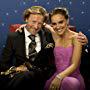 Anthony Dod Mantle, winner of the Oscar® for Achievement in cinematography, for work on "Slumdog Millionaire" (Fox Searchlight), with Presenter Natalie Portman at the 81st Annual Academy Awards® broadcast live on the ABC Television network from the Kodak Theatre in Hollywood, CA Sunday, February 22, 2009.