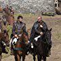 Joseph Fiennes, Lucy Cohu, Sean Pertwee, Peter Mooney, and Jamie Campbell Bower in Camelot (2011)