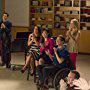 Lea Michele, Darren Criss, Kevin McHale, Chris Colfer, Jenna Ushkowitz, Amber Riley, and Becca Tobin in Glee (2009)