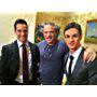 On set of The Lying Game with Adrian Pasdar and Christian Alexander.