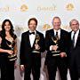 Jerry Bruckheimer, Phil Keoghan, Jonathan Littman, Bertram van Munster, and Elise Doganieri at an event for The 66th Primetime Emmy Awards (2014)
