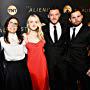 Daniel Brühl, Dakota Fanning, Brian Geraghty, Luke Evans, and Sarah Aubrey at an event for The Alienist (2018)