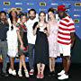 Emily Andras, Tim Rozon, Melanie Scrofano, Dominique Provost-Chalkley, Varun Saranga, Shamier Anderson, Katherine Barrell, and Chantel Riley at an event for Wynonna Earp (2016)