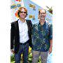 Ash Brannon and Chris Buck at an event for Surf