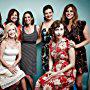 Dannah Feinglass Phirman, Andrea Savage, Kristen Schaal, Angela Kinsey, Danielle Schneider, Casey Wilson, and Tymberlee Hill at an event for The Hotwives of Orlando (2014)