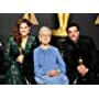Ezra Edelman, Caroline Waterlow, and Katherine Johnson at an event for The Oscars (2017)