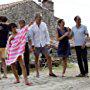 Franck Dubosc, Sophie Duez, Lambert Wilson, and Florence Foresti in Barbecue (2014)