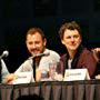 Michel Gondry, Neal H. Moritz, and Evan Goldberg at an event for The Green Hornet (2011)