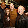 Forest Whitaker, Michael Chiklis, Shawn Ryan, and Cathy Cahlin Ryan at an event for The Shield (2002)