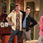 Sam Daly, Chris Colfer, and Wendy Malick on set of Hot in Cleveland season five episode "The Proposal"