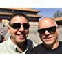 Michael Schroeder with Producing Partner, Tim Moore in Beijing for an Elbow Grease Pictures investor meeting.