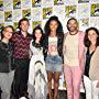 Rena Owen, Eric Wald, Emily Whitesell, Alex Roe, Ian Verdun, Eline Powell, and Fola Evans-Akingbola at an event for Siren (2018)