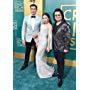 Constance Wu, Kevin Kwan, and Henry Golding