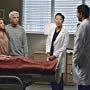 Julie Dretzin, Justin Chambers, Sandra Oh, Michael Milillo, and Joey Luthman in Grey