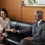 Kofi Annan and Condoleezza Rice