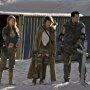 Milla Jovovich, Oded Fehr, Ali Larter, and Spencer Locke in Resident Evil: Extinction (2007)